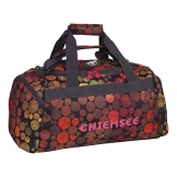 Chiemsee Reisetasche Sporttasche Matchbag Medium, schöne leichte trendige Reisetasche/Freizeittasche mit Schuhfach, Dots Black, 56 x 28 x 38 cm, 5070007 - 1